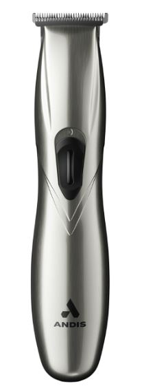 Andis 32810 Slimline Pro Cord/Cordless Beard Trimmer, Lithium Ion T-Blade Trimmer, Close Cutting T-Blade Zero Gapped, Chrome